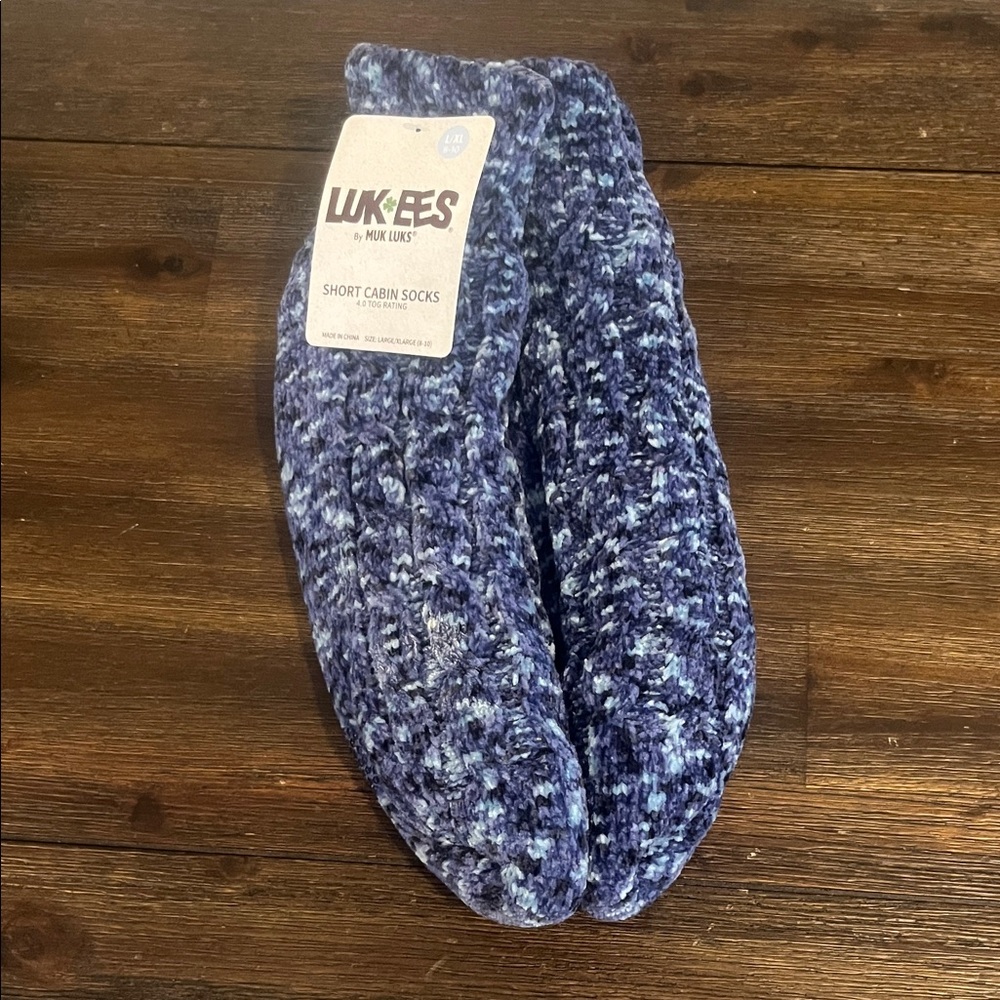 Blue Short Cabin Socks